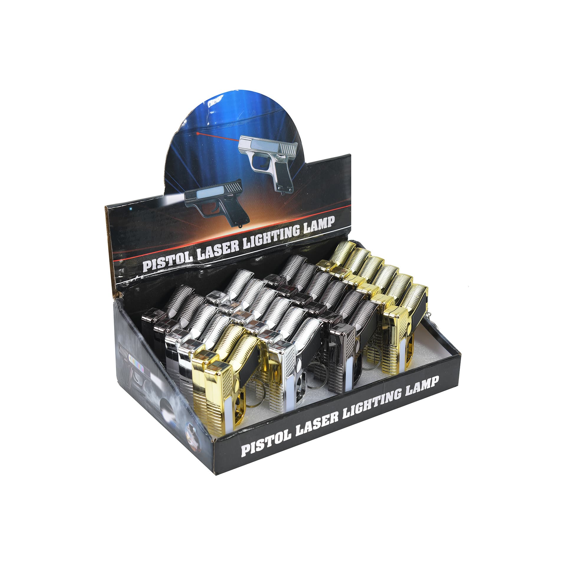 New Creative Laser Pointer Pistol Style Laser Lighting 2-in-1 Plastic Pistol Model Laser Factory Wholesale