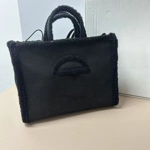 Women's Bag W Co-branded New Lambswool Suede Large Capacity Small Square Bag Plush Crossbody Tote Bag