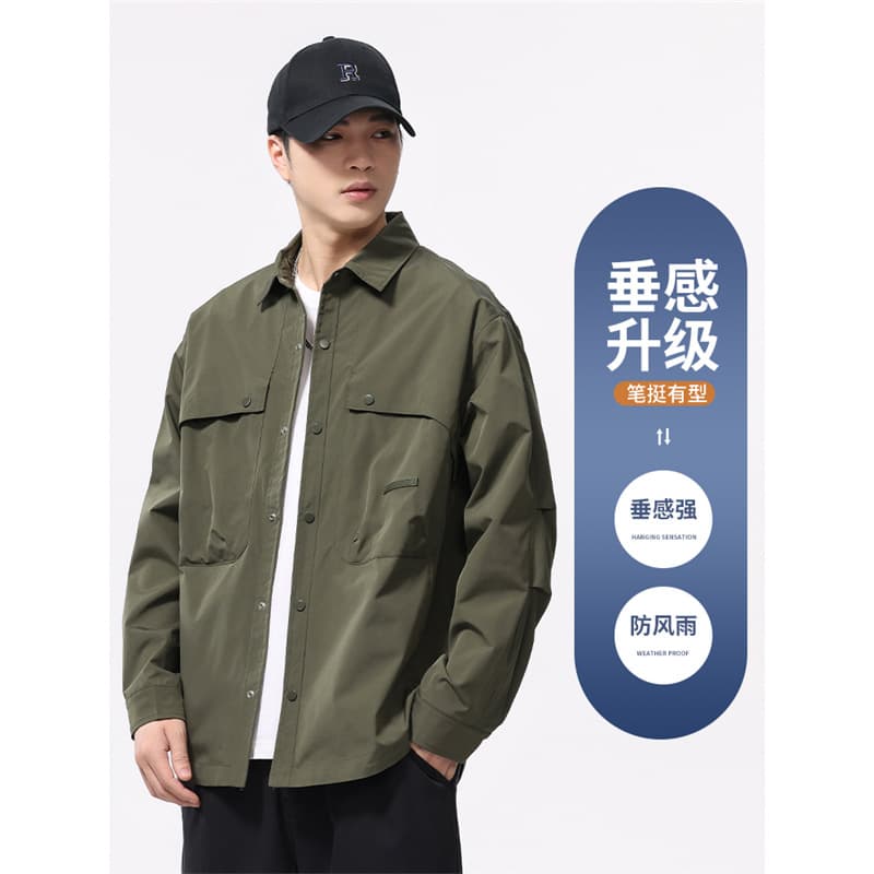 Spring New Work Shirt-Style Jacket Men's American Trendy Brand Rogue Handsome Couple Outfits Shirt 2025 Spring/Autumn Clothing