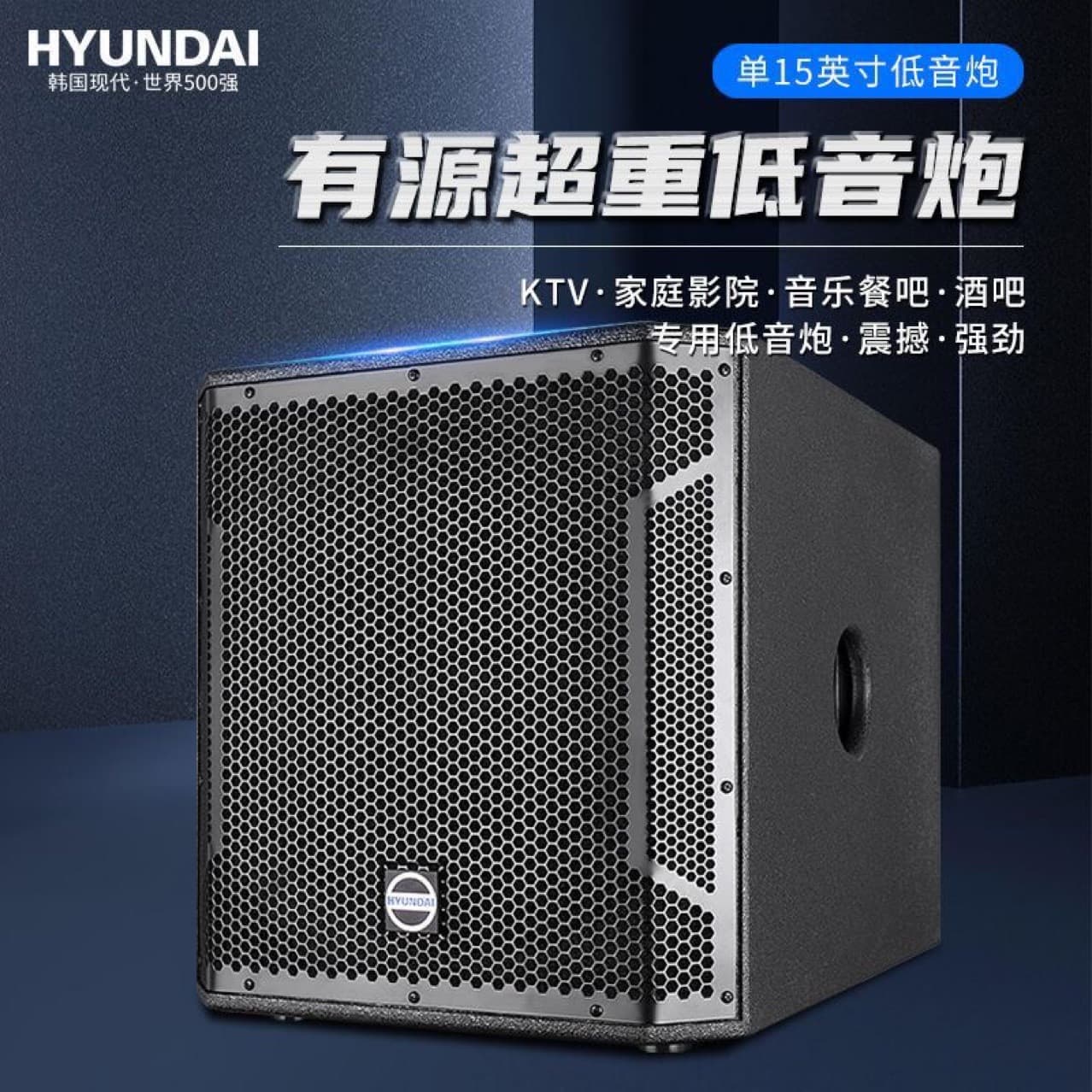 HYUNDAI W-15 / 15-inch / 18-inch Active Subwoofer with Pure Copper Toroidal Transformer for Stage
