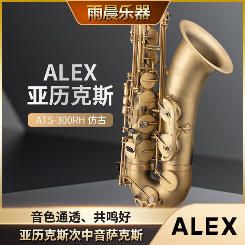 ALEX Alto Saxophone Bb Vintage Adult Exam Beginner ATS-300RH