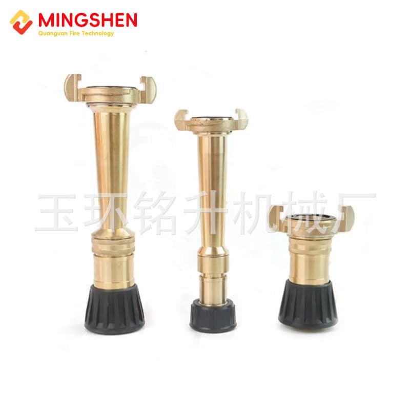 Marine Nakajima three-stage firefighting water gun, brass straight stream spray dual-purpose Japanese-style water gun, 2.5 inch factory direct