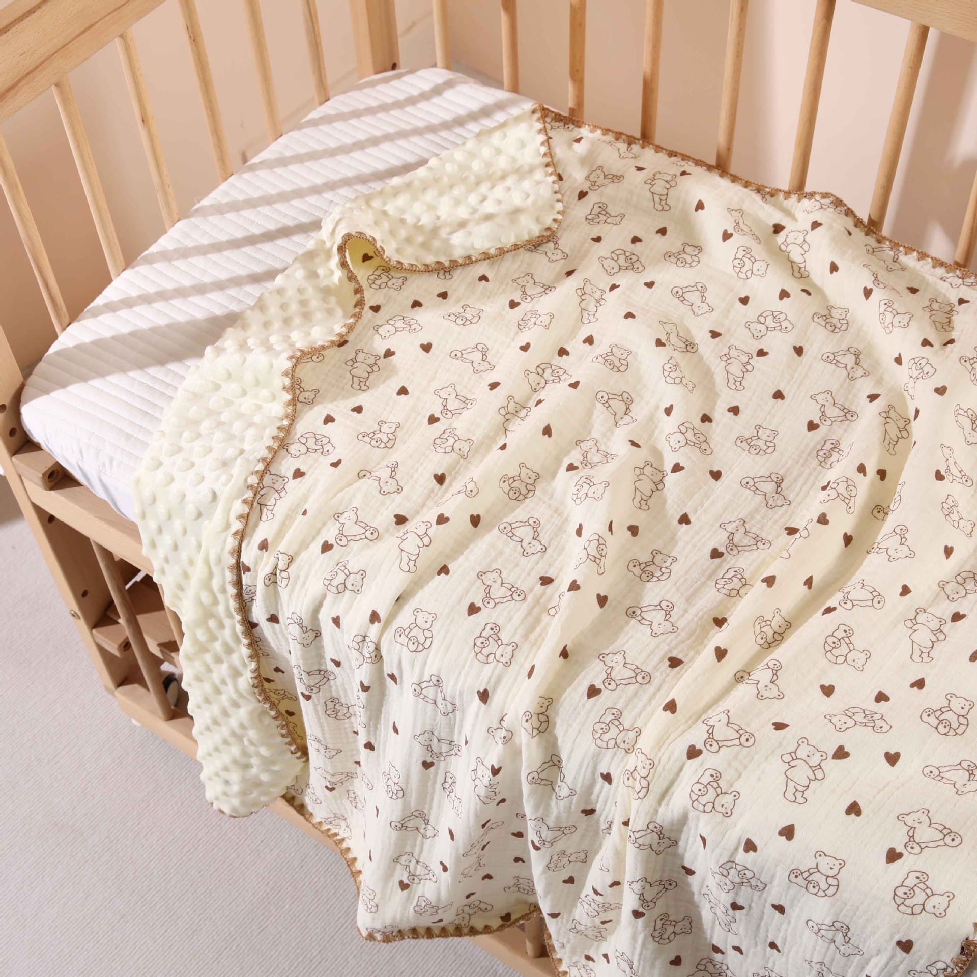 Cross-border Baby Gauze Bath Towel, Newborn Class A, Soft, Absorbent, Multifunctional Baby Blanket for Nap