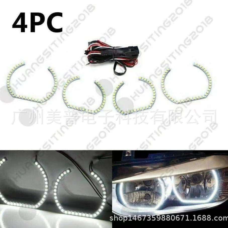 E36 E38 E39 E46 White Light 3538 Halo Ring 4*131MM 106MM 146MM Car LED Angel Eye Ring