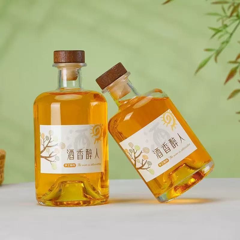 100ml Small Empty Wine Bottle Cold Brew Fruit Wine Bottle Perfume Aromatherapy Bottle DIY Creative Glass Bottle