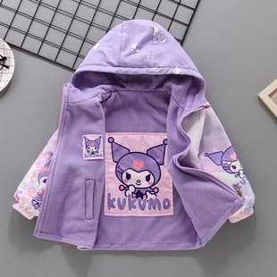 Girls Spring Autumn Fleece Jacket 2026 New Korean Style Windbreaker Big Kid Trendy Top
