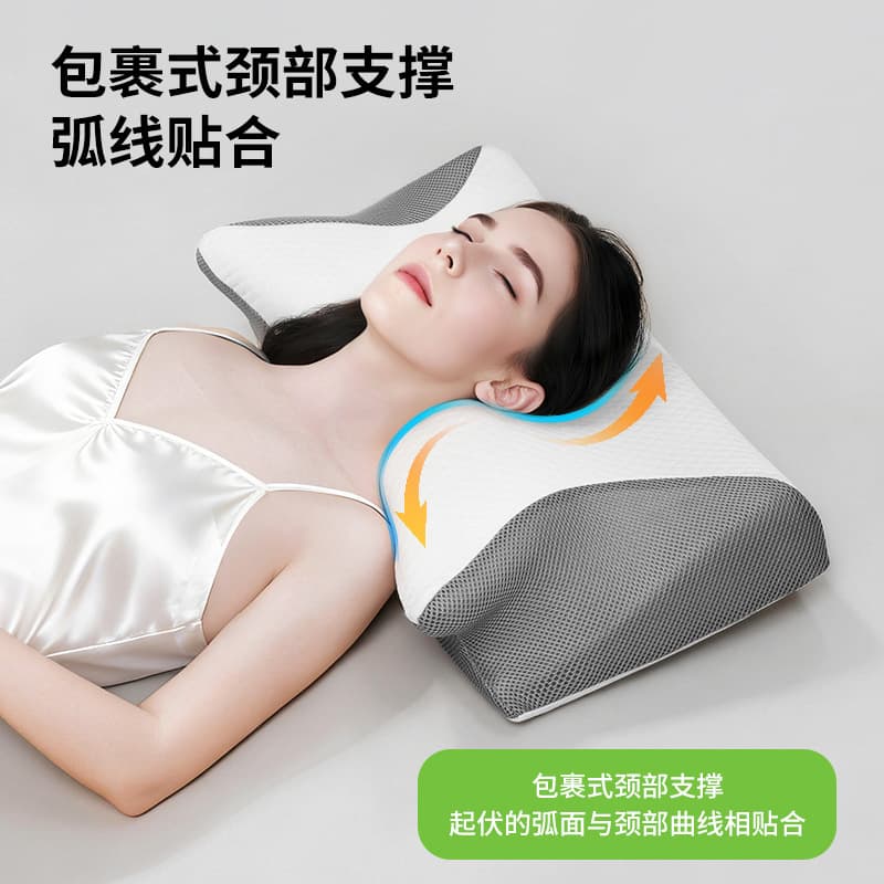Memory Foam Pillow for Home Sleep, Neck Support Pillow, Memory Foam Pillow Core, Cervical Support Memory Foam Pillow for Cross-Border E-commerce