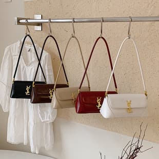 Vintage Small Square Bag French Commute Large Capacity Niche Design Light Luxury Underarm Bag Fashion Solid Color Shoulder Handbag