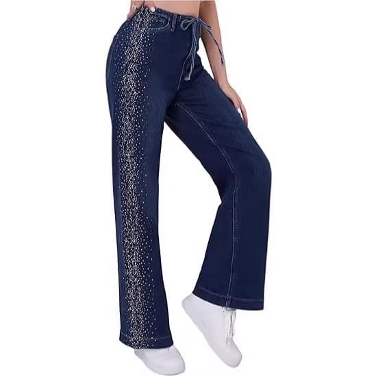 European and American 2025 new products Amazon cross-border foreign trade summer casual slimming jeans for women slim-fitting butt-lifting trousers for women