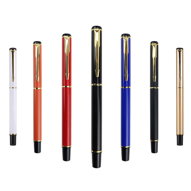 Student metal gel pen laser logo ballpoint pen office supplies business signature pen manufacturer wholesale