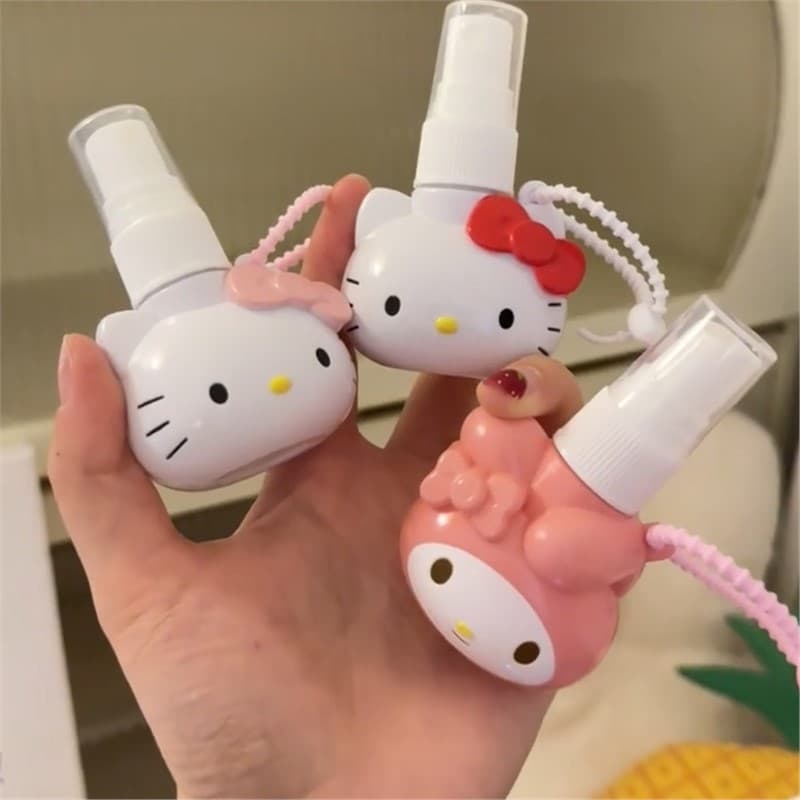 KT Mosquito Repellent Spray Refillable Bottle for Summer Outdoor Travel, Insect Bite Prevention, Portable Floral Water Bottle, Mini Small Spray Bottle