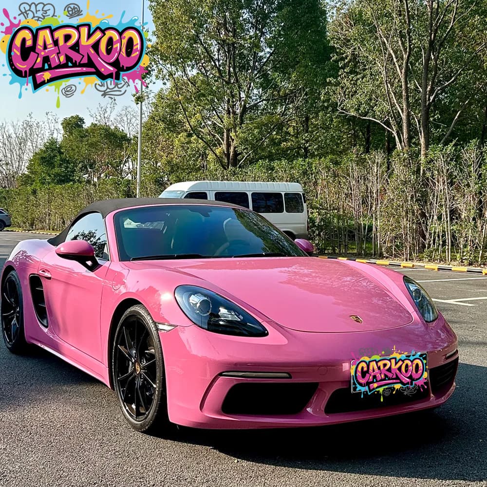 Super bright metal film car high quality color changing film full car film morganite red color changing film PET two-year warranty