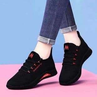 Women's Shoes Spring New Kitchen Work Mesh Middle-Aged Mother Shoes Sports Shoes Old Beijing Cloth Shoes Anti-Slip Soft Sole