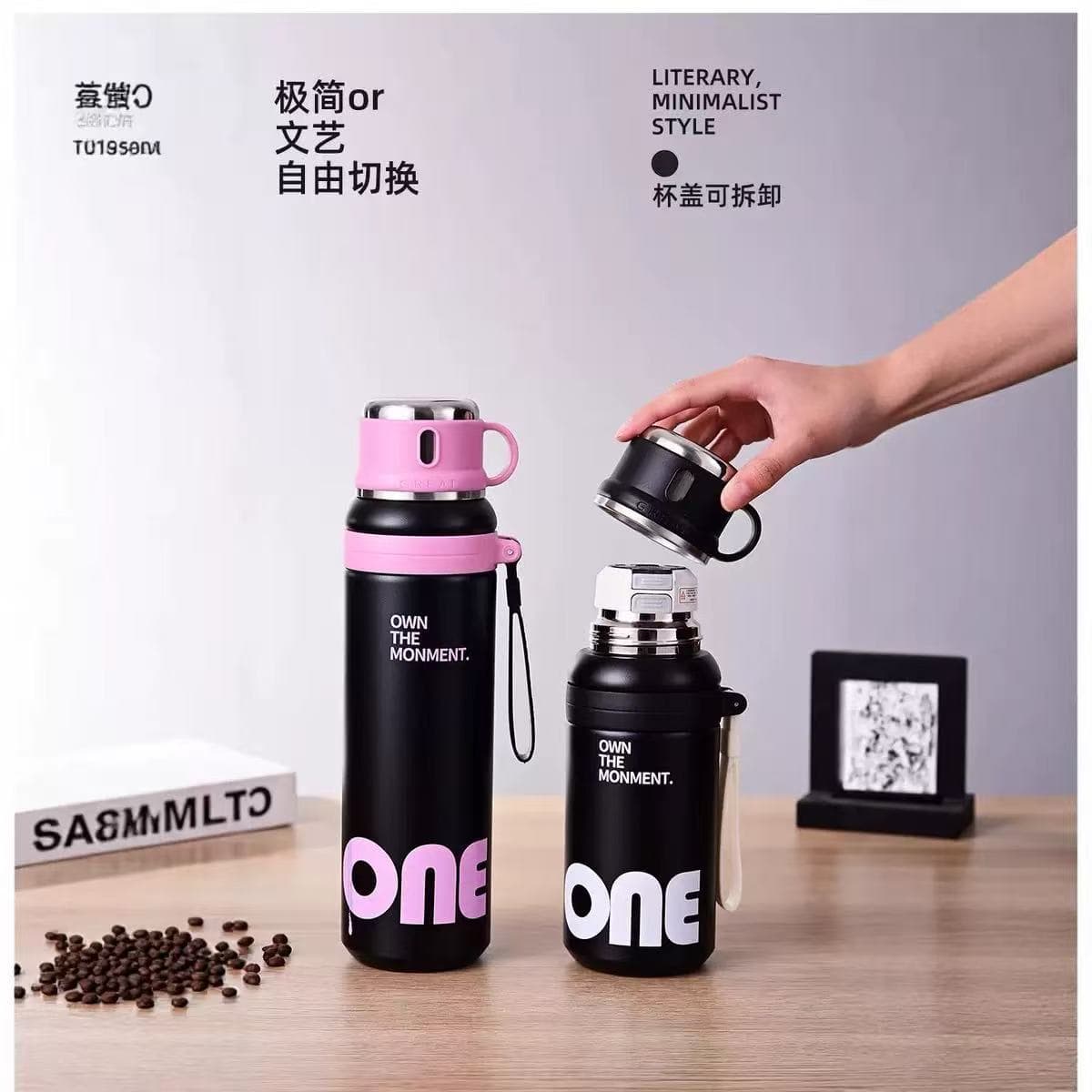 Premium 316 Stainless Steel Insulated Tumbler with 3 Drinking Modes, Large Capacity with Straw, Portable Water Bottle from Factory Source