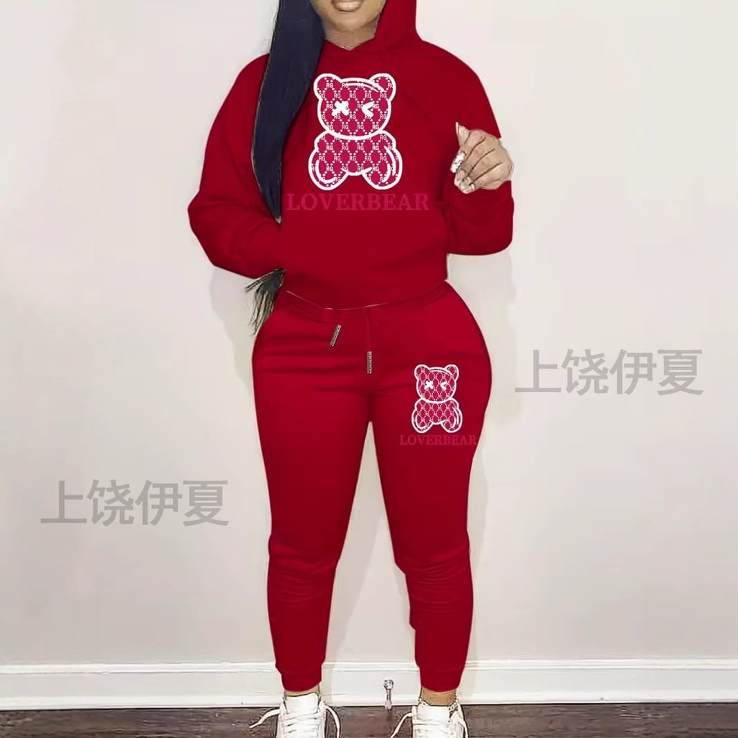 Yixia Apparel, European and American Cross-Border Hot Girl Sets, Hip Hop Print, Hot Selling Customization