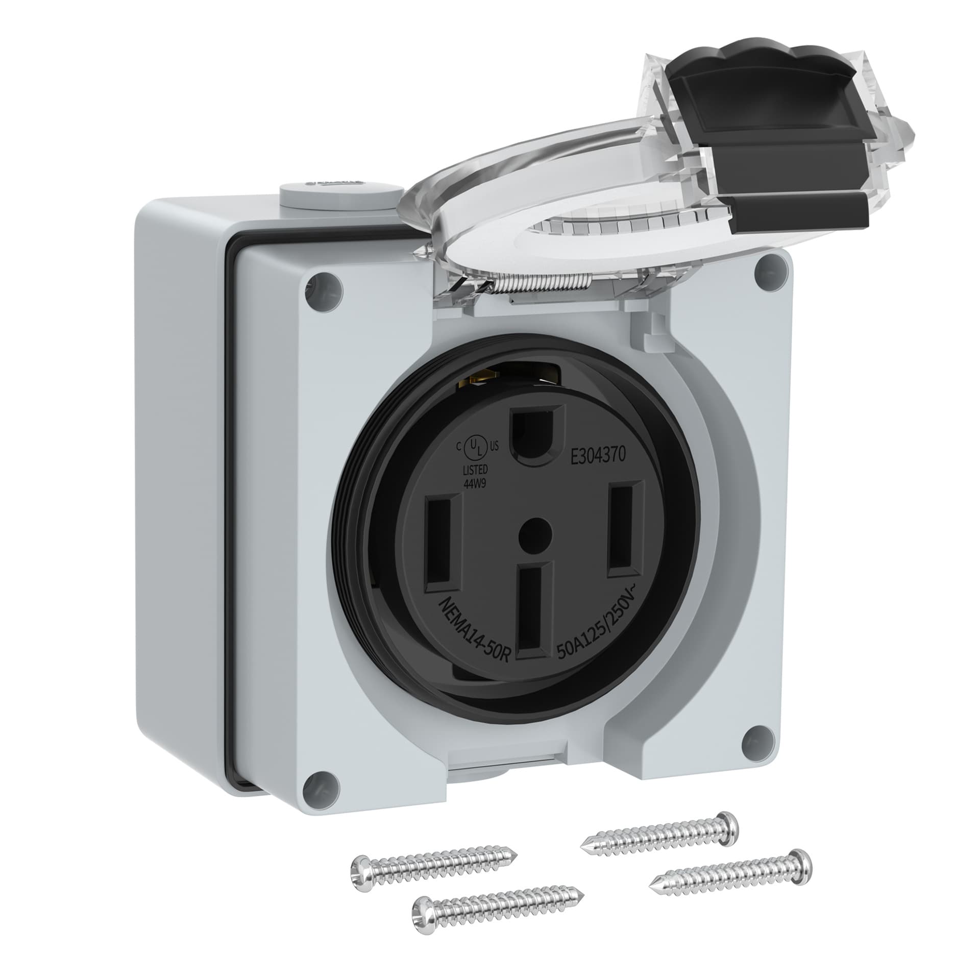 POP-2-50A Cross-border E-commerce Hot-selling American-style 50A Waterproof Power Outlet 14-50R Car Charging Socket