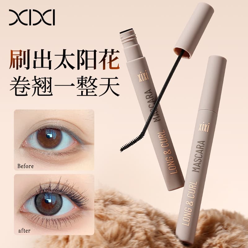 xixi Lengthening and Curling Mascara Waterproof Smudge-proof Defined and Long-lasting Natural Colored Mascara
