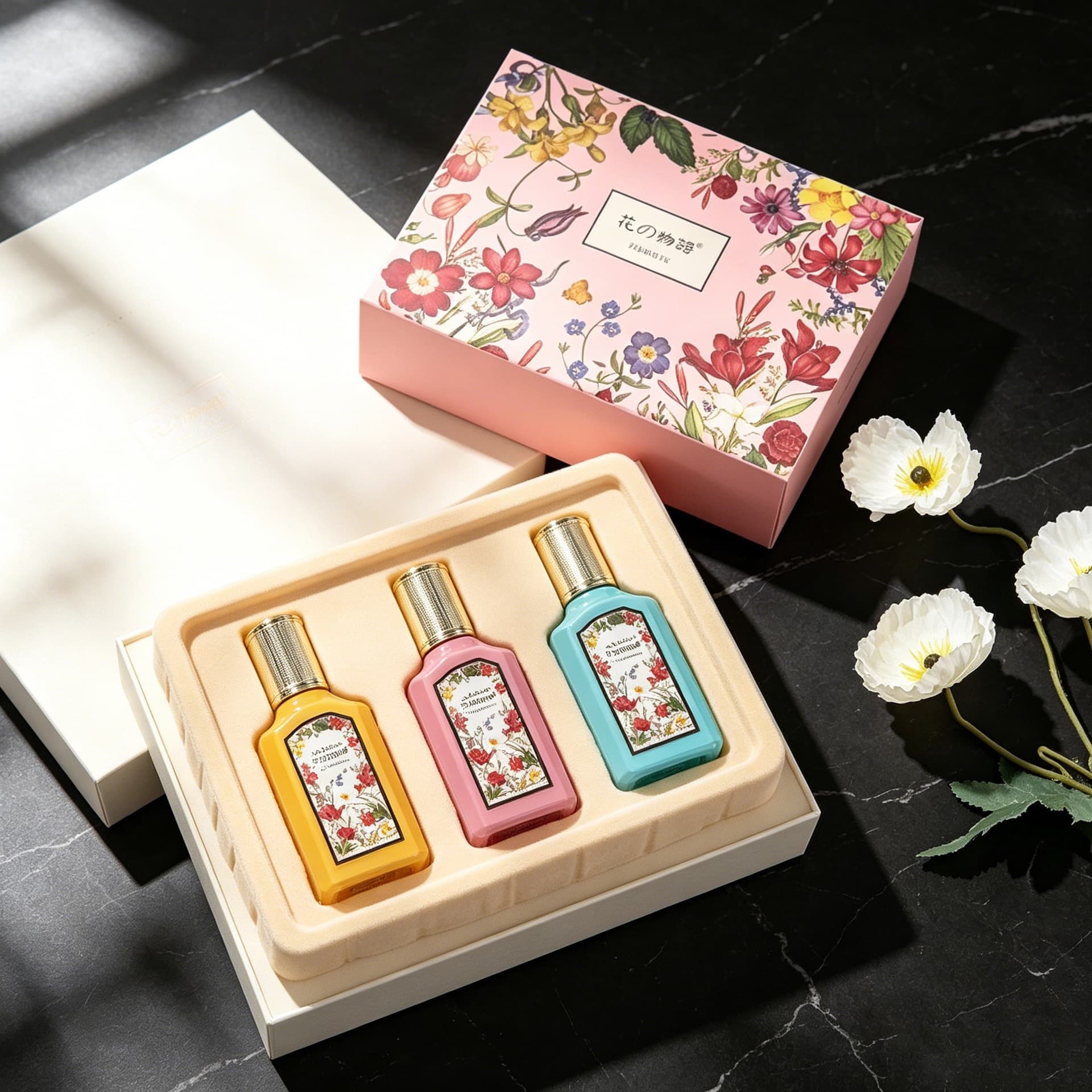 Cross-Border Dream Orange Lady Perfume 3-Piece Set Long-Lasting Jasmine Vanilla Orchid Floral Scent Eau de Toilette Set