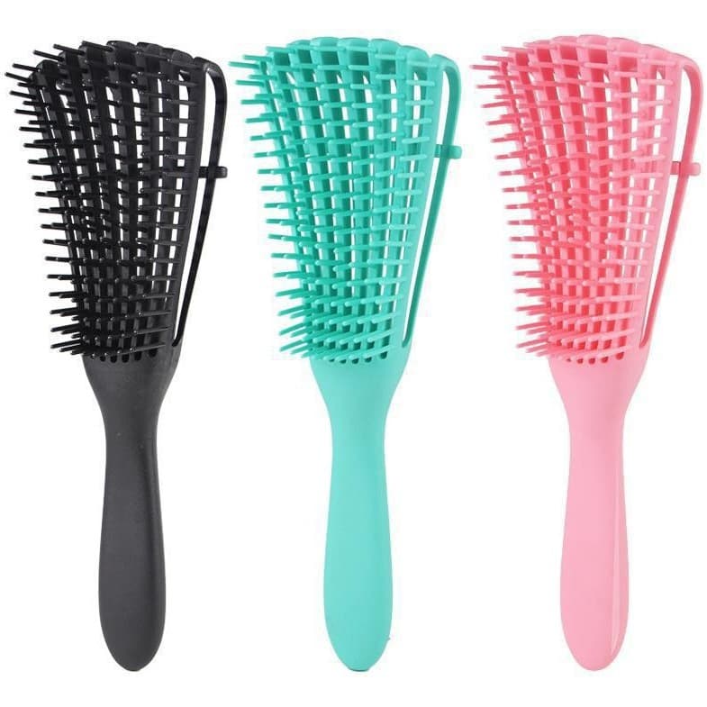 Octopus Comb Straightening Massage Hair Brush, Volumizing Curling Comb, Smoothing Comb, Rib Shape Styling Comb, Octopus Comb, Pointed Tail Comb