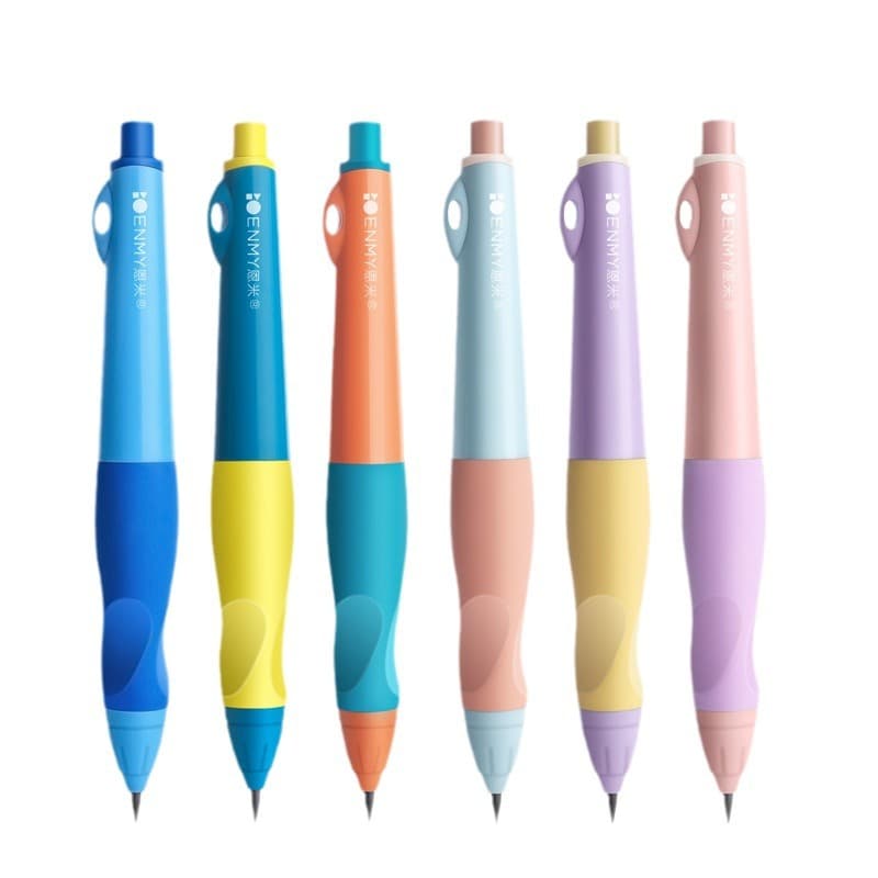 Enmi Primary School Student Correction Automatic Pencil, Break-Resistant Lead, Children's Calligraphy Practice, Posture-Correcting Chunky Pencil