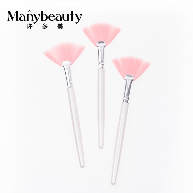 Cross-border Face Fruit Acid Fan Mask Brush High Quality Nylon Soft Hair Beauty Salon Special Tools Spa Nylon