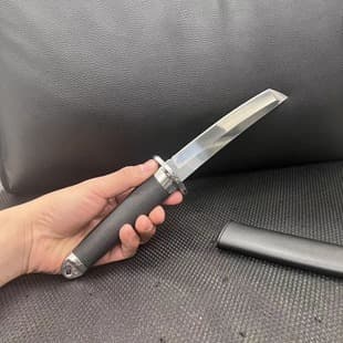 Cross-Border Hot Selling Fixed Blade Outdoor Fruit Knife, Portable Small Straight Knife, Multi-Purpose Mini Knife