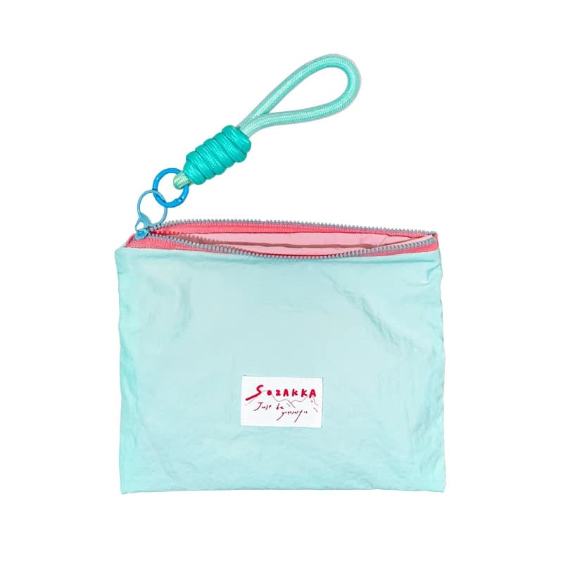 Nylon Storage Bag, Travel Shopping Pouch, Color-Blocking Thin Makeup Bag, Coin and Lipstick Storage Pouch
