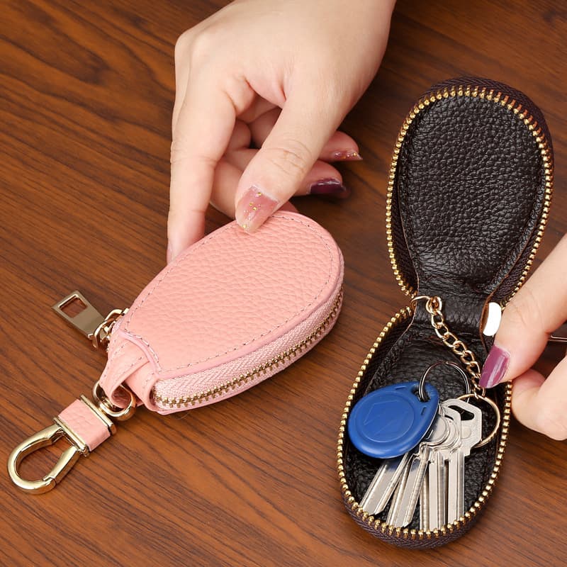 New Key Pouch Unisex Multi-functional Mini Bag Large Capacity Men's Home Zipper Car Keychain
