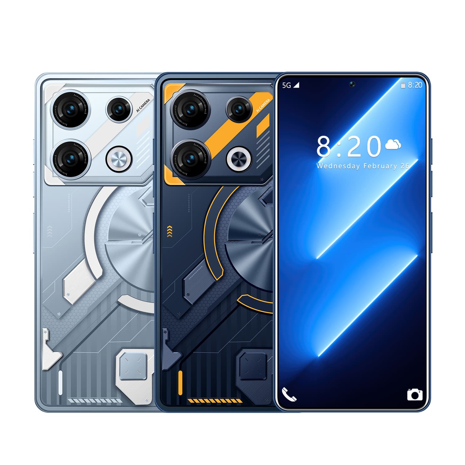 Cross-border Hot-Selling GT10 Pro Smart 5G Factory Phone 7.3-Inch Large Screen 16+1T Phone Source Wholesale Low Price