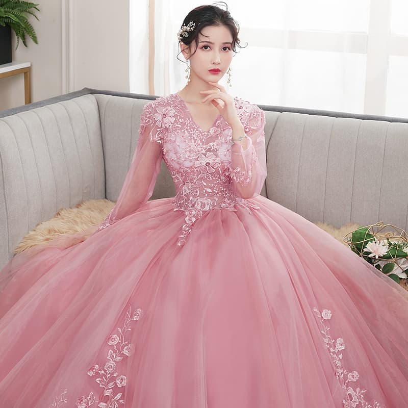 Colorful Gauze Wedding Dress Student Art Exam Dress Stage Solo Tutu Skirt Annual Meeting Host Evening Dress Long Performance Dress for Women