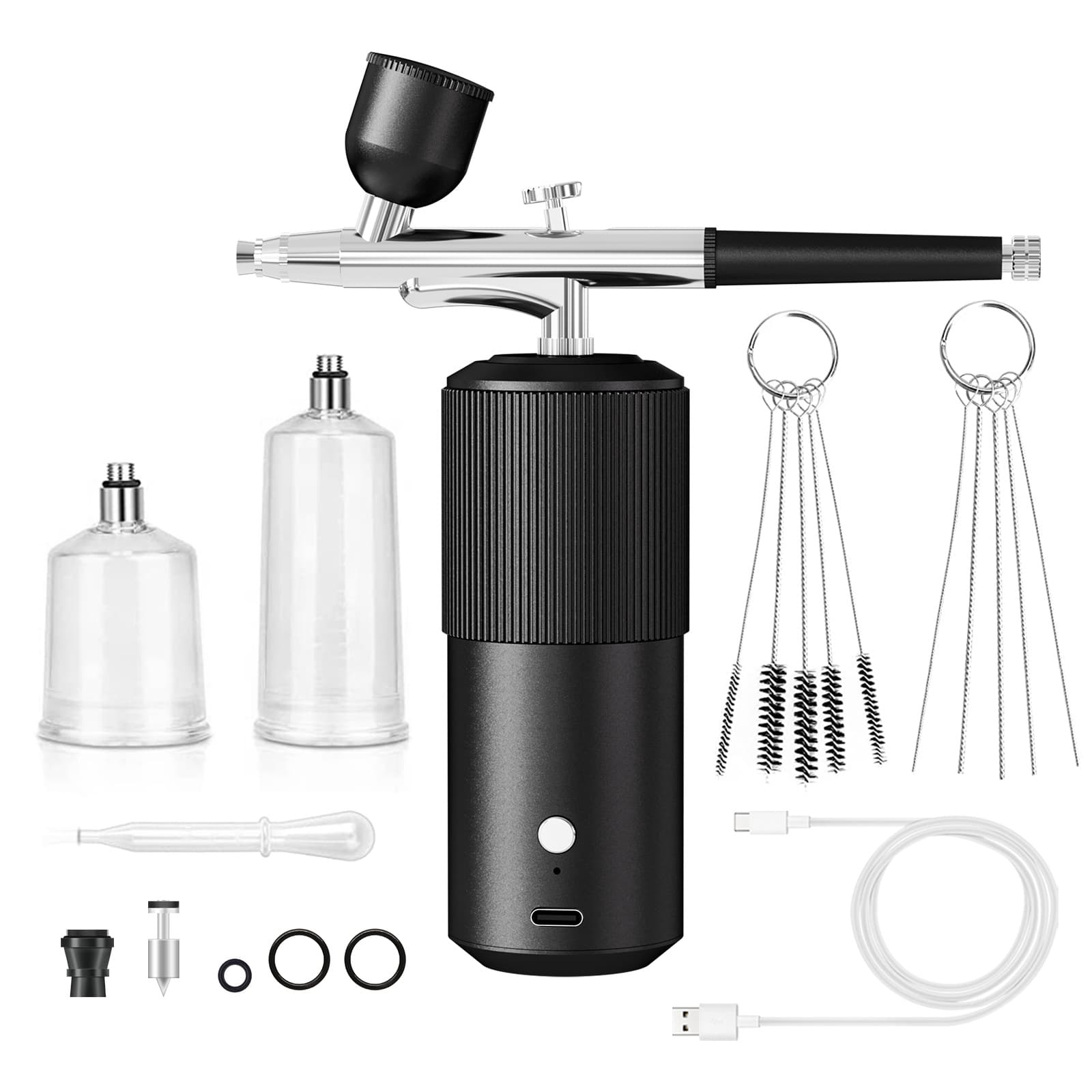 Cross-border Hot Seller Spray Painting Spray Gun New Oxygen Infusion Device High-Pressure Oxygen Infuser Beauty Makeup Airbrush Home Use Hydration Instrument