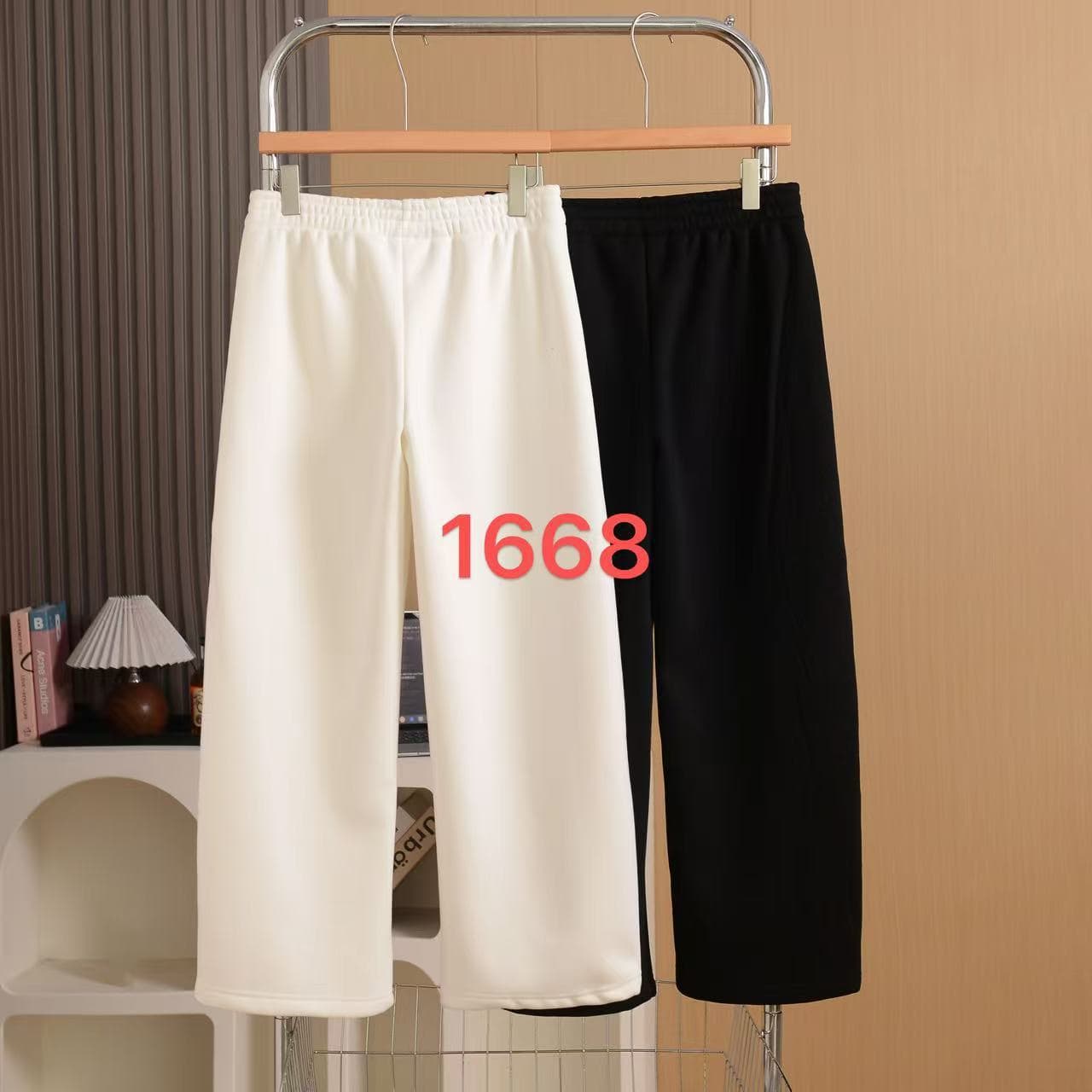 Feijia 1668 Knit Long Pants 2025 Autumn/Winter New Fashion Simple Casual Comfortable Wide-Leg Pants