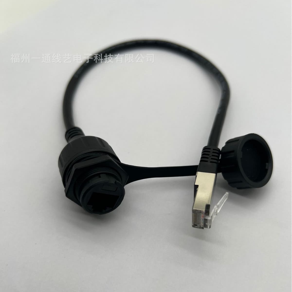 RJ45 Network Waterproof Cable Extension IP67 8P8C Waterproof Adapter Male to Female Panel Mount for Energy Storage