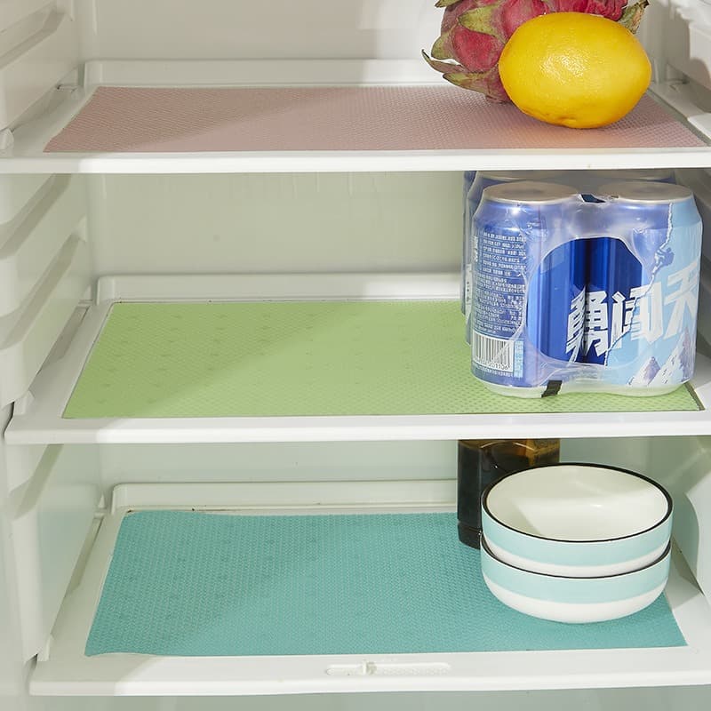 Refrigerator Mats Can Be Cut, Made of EVA, Easy to Clean, Oil-Proof, Dust-Proof, Heat-Insulating Mats, Dining Table Mats, Drawer Mats, Cabinet Mats, Placemats