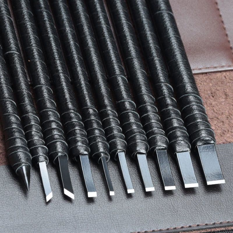 Tungsten Steel Engraving Knife Set, Stone Seal Knives, Engraving Tools for Practice on Stone and Wood, Hard Alloy with Free Shipping