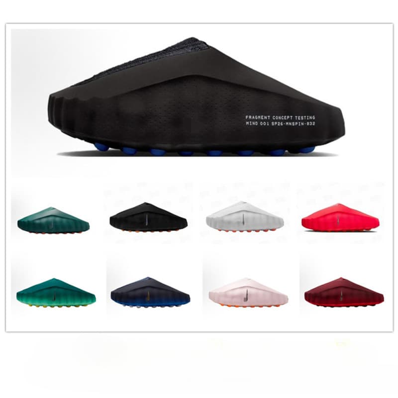 Cross-border new Mind 001 Lightning joint model black and blue sports slip-on toe massage slippers and Crocs