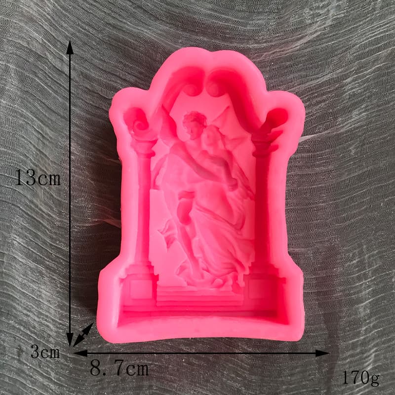 Love Angel Scented Candle Silicone Mold DIY Angel Vintage Roman Plaster Diffuser Stone Resin Ornament