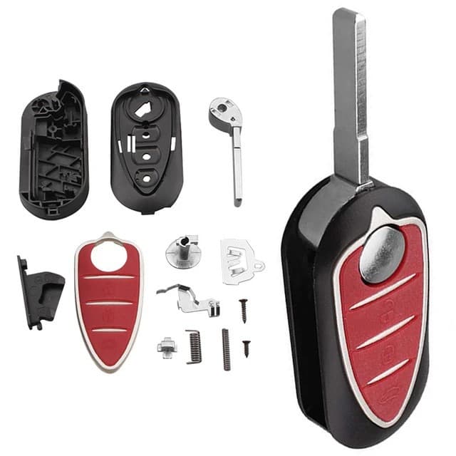 Suitable for Alfa Romeo 3-button car key remote control shell folding remote control key shell