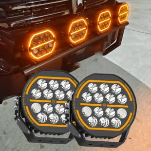 7-Inch Off-Road LED Driving Light with DRL Spot Work Light Truck Driving Light 4x4 Off-Road Vehicle Light