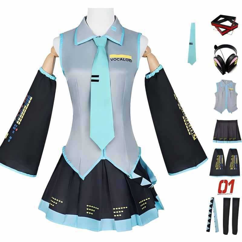 Hatsune Miku Official Cosplay Costume Two-Dimensional Virtual Idol Cosplay Role-Playing Performance Outfit Set Complete Set