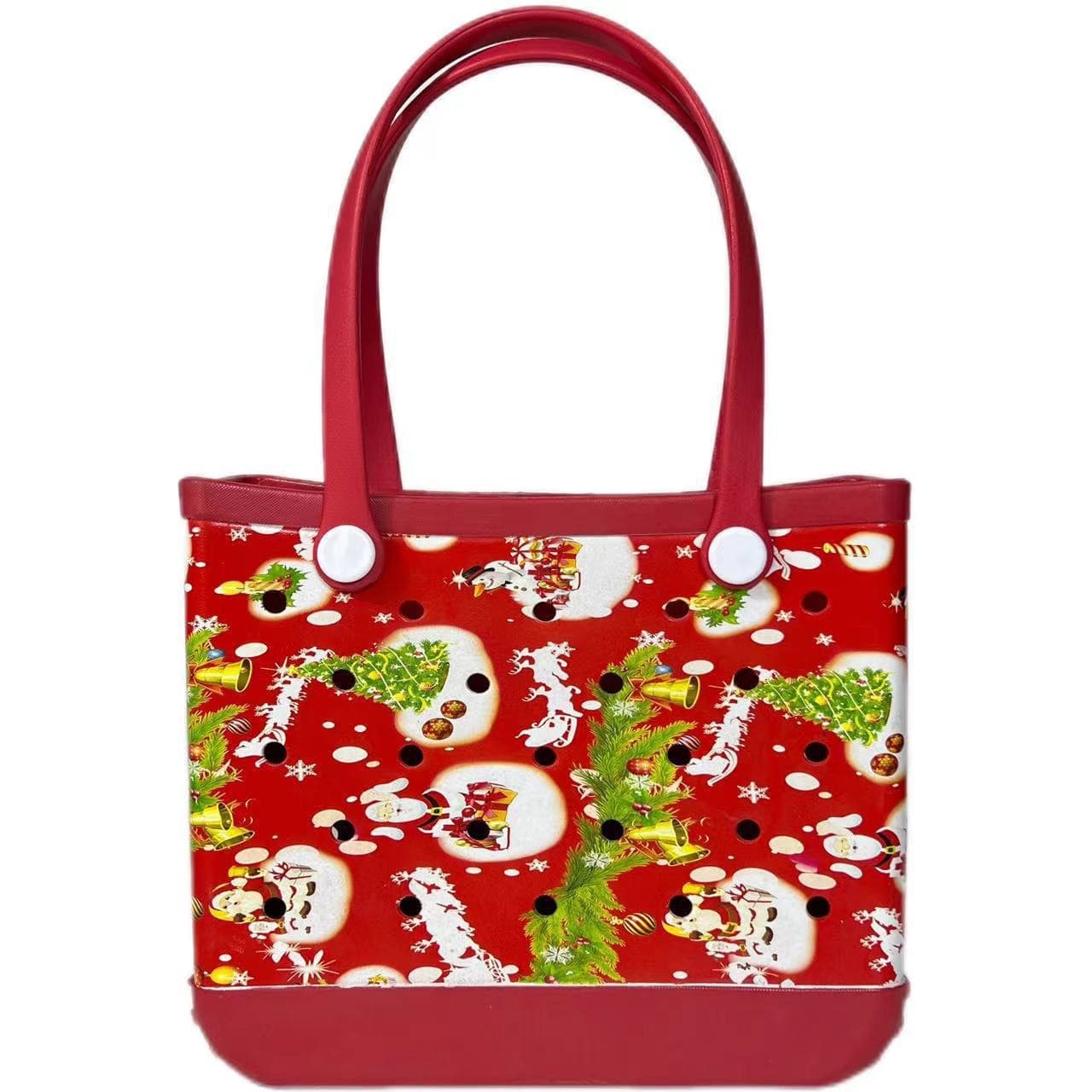 Halloween Printed Beach Bag Cross-Border Bestseller Women's Handbag EVA Storage Hole Bag Travel Essential
