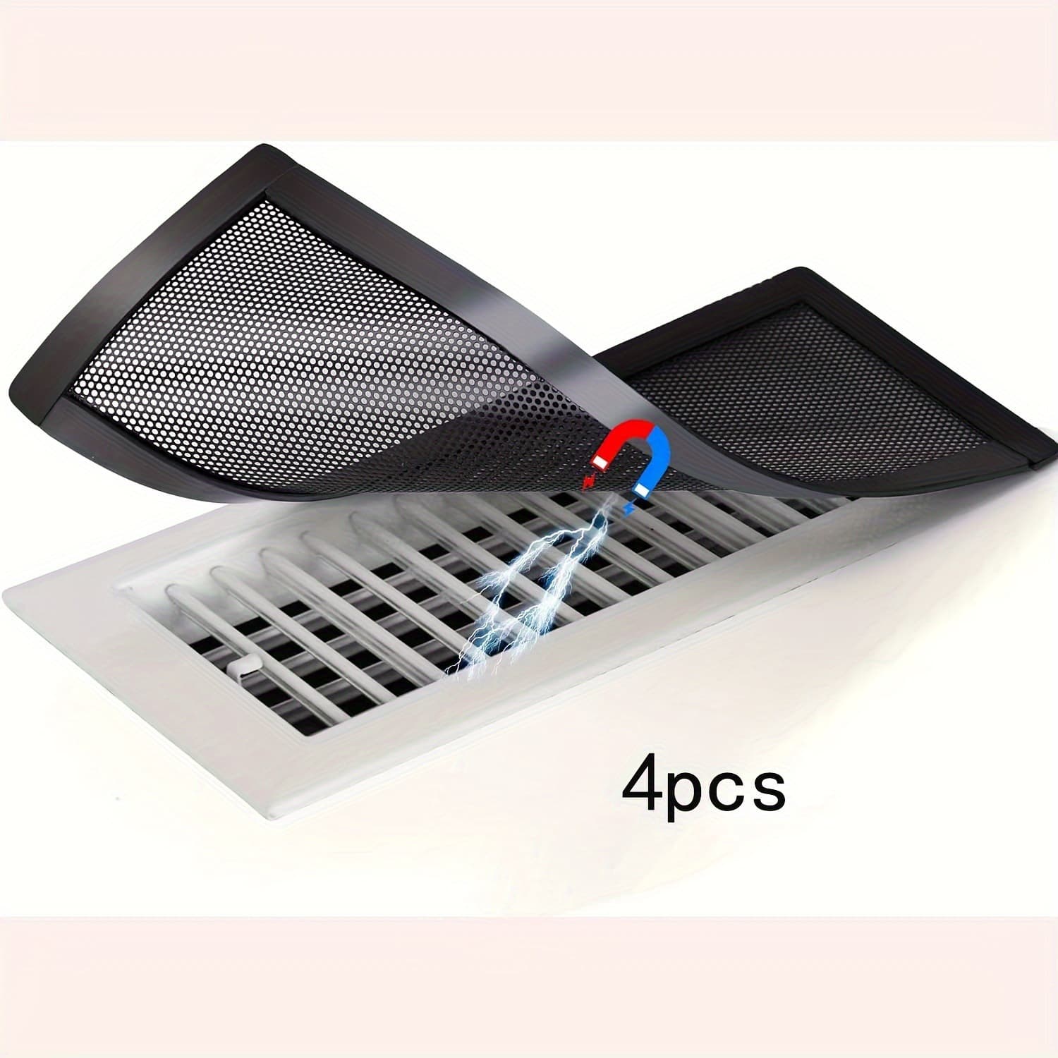 In-stock ventilated magnetic PVC dust screens, removable, cleanable, reusable, full specifications, free samples available.