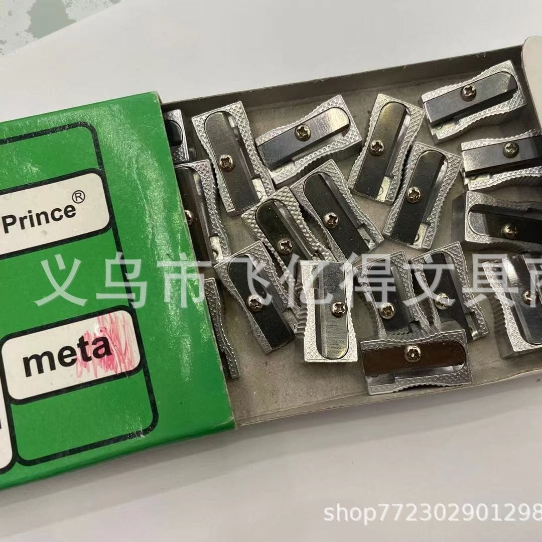 Wholesale Zinc Alloy Mini Pencil Sharpener Cardboard Box Angled Sharpener