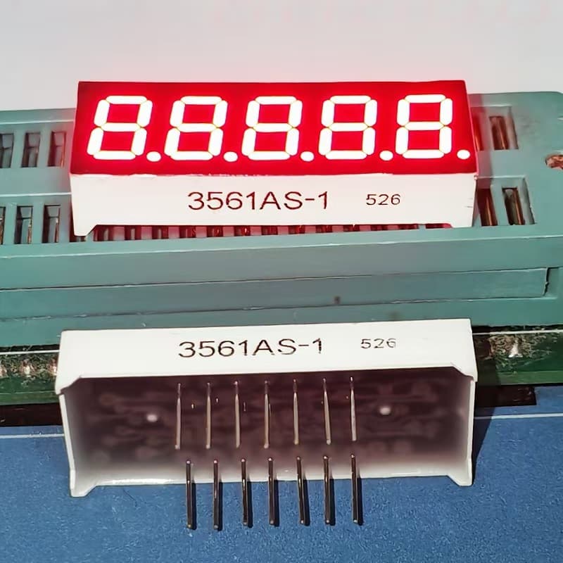Factory supply 0.36-inch 5-digit LED display 3561AS common cathode, 3561BS common anode, high-brightness red