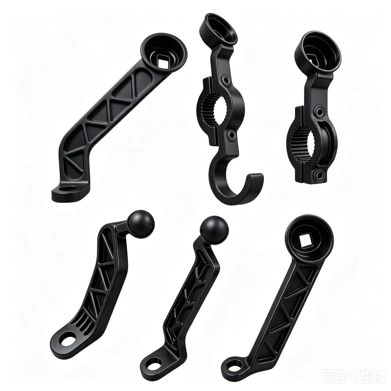 Motor phone holder rearview mirror support rod aluminum alloy die-cast motorcycle riding bracket