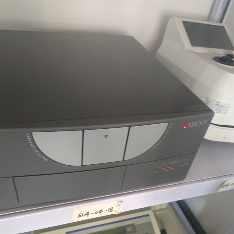 Used, not new, Swiss Tecan GENios Plus multifunctional fluorescence microplate reader