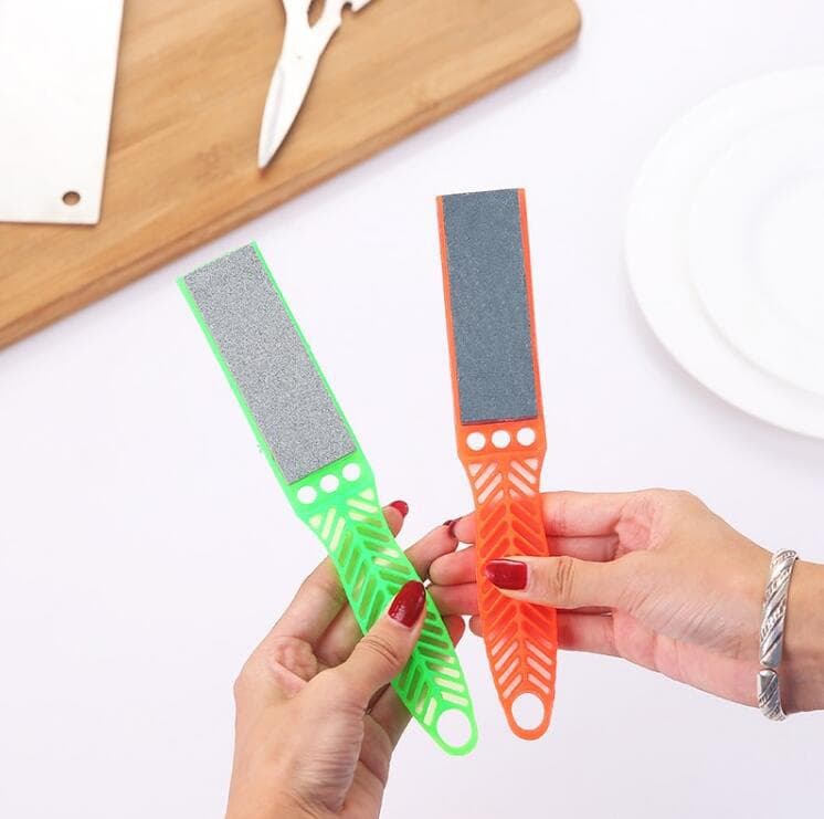 Multipurpose Double-Sided Sharpening Stone for Kitchen Knives, Fast Blade Sharpening Tool