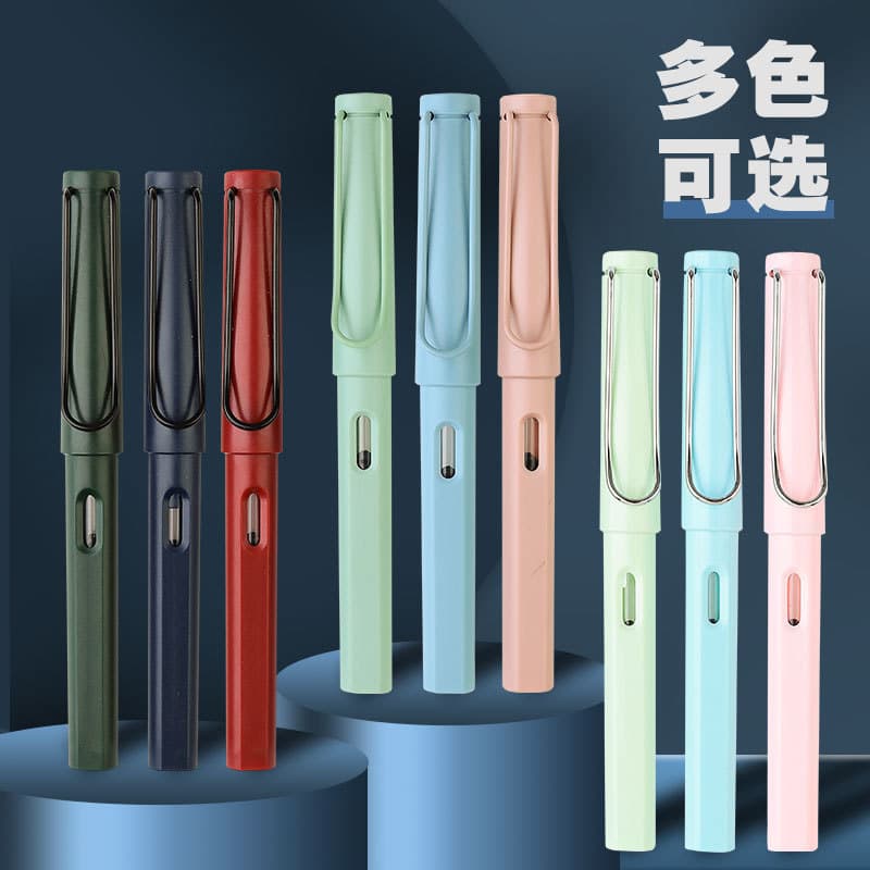Factory wholesale pens with replaceable ink bags for students, writing pens for calligraphy practice, ink bags, dual-purpose pen manufacturers