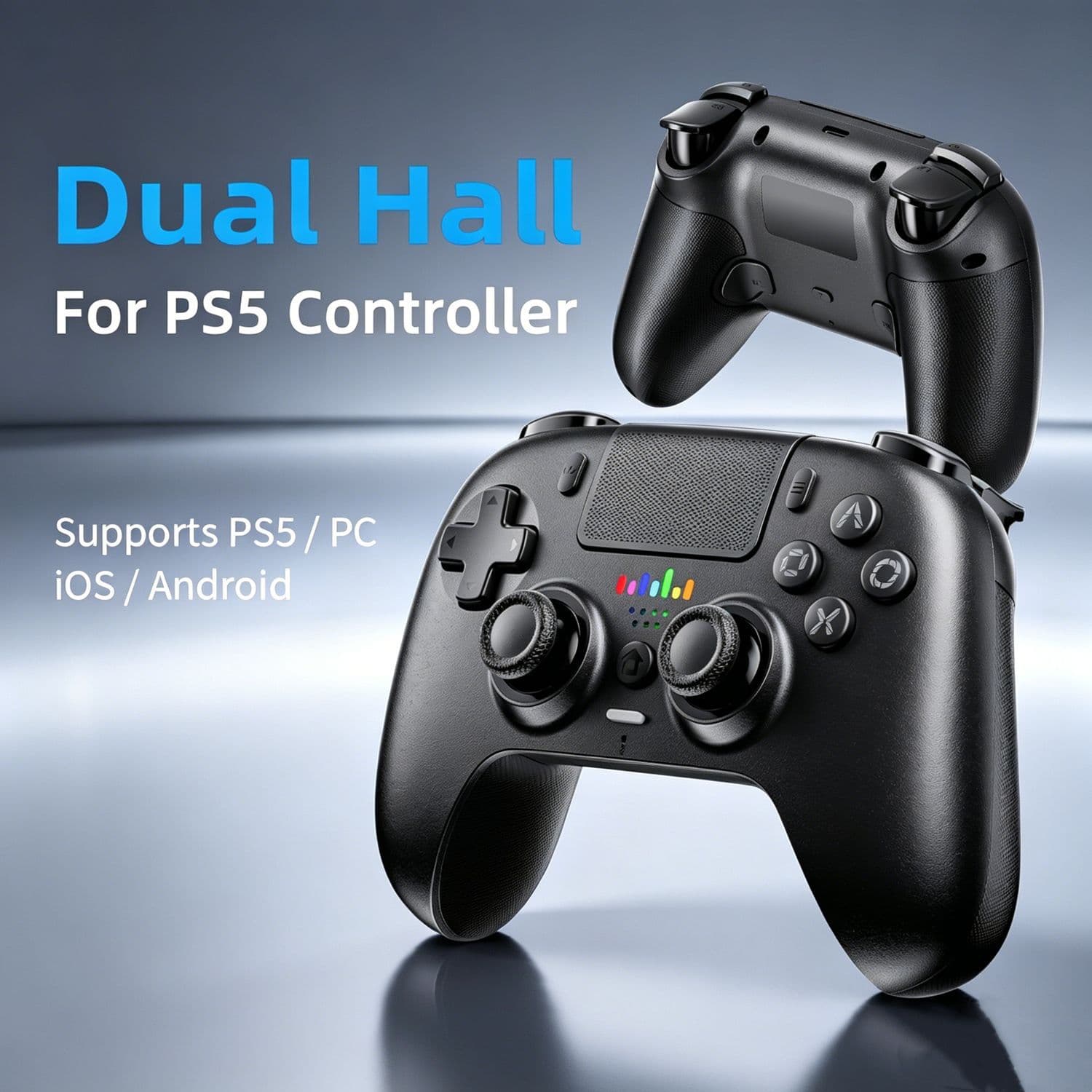 Private Mold PS5 Controller P5 Dedicated Wireless Bluetooth Game Controller Hall Joystick RGB Light Macro Programming Cross-border New Product