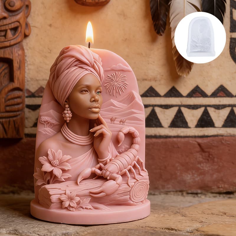 Sanxin Desert Queen Scented Candle Silicone Mold DIY Epoxy Resin Mold Aroma Stone Candle Plaster Ornament